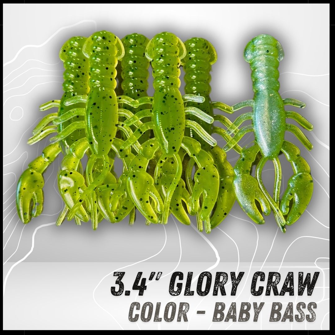 6PK 3.40" Epic Glory Craws