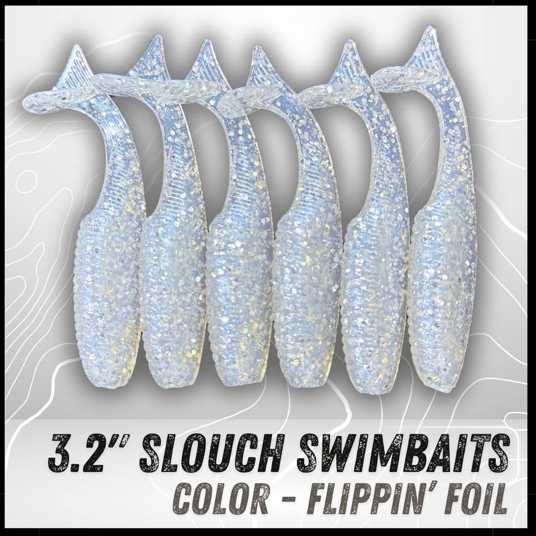6PK 3.20” Epic Slouch Swimbaits