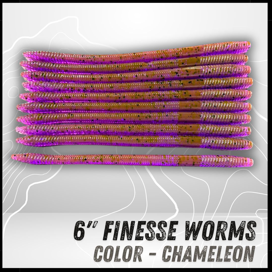 10PK 6" Epic Finesse Worms (Unsalted)
