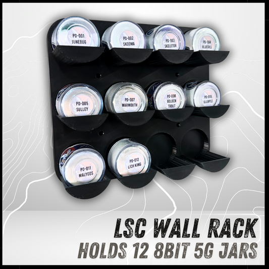 LSC 8BIT Wall Rack (12 Jar)