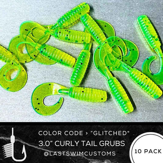 10PK 3.00” Epic Curly Tail Grub