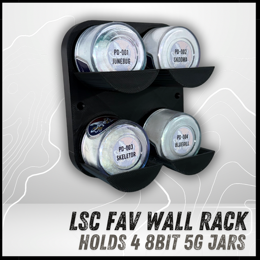 LSC 8BIT Fav Wall Rack (4 Jar)