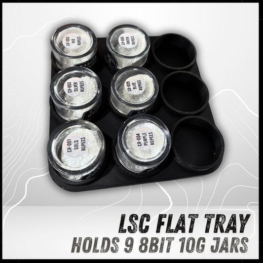 LSC 8BIT Flat Tray (9 Jar) (10G Jars)
