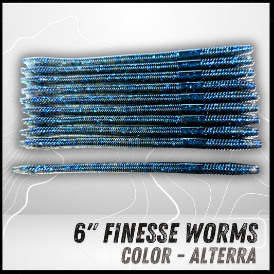 10PK 6" Epic Finesse Worms (Unsalted)