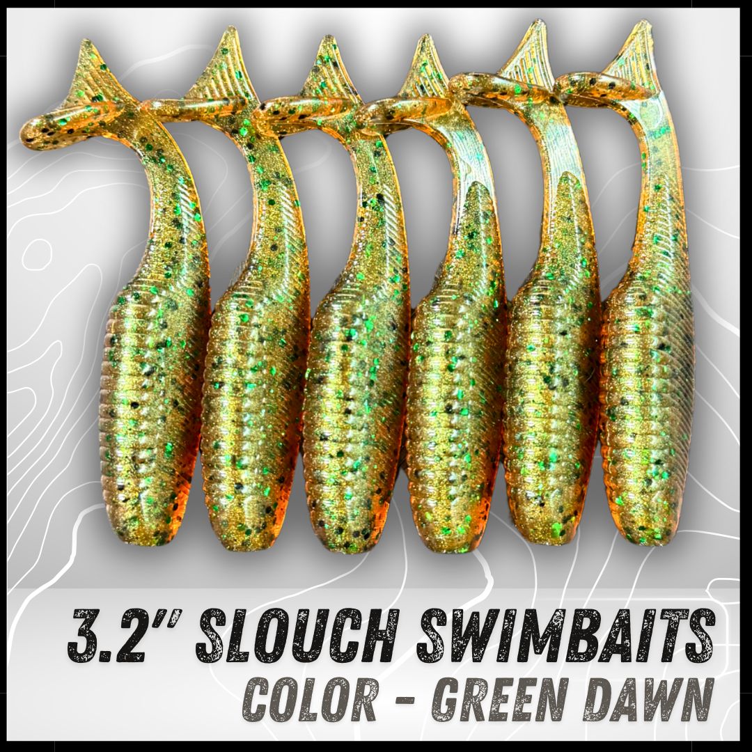 6PK 3.20” Epic Slouch Swimbaits