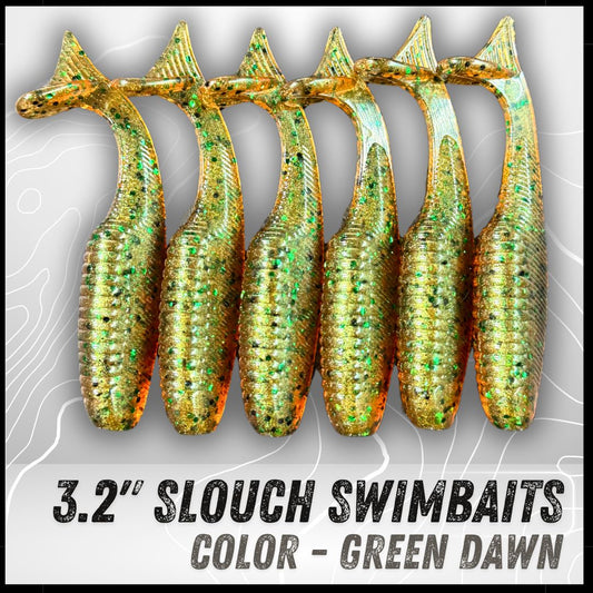 6PK 3.20” Epic Slouch Swimbaits
