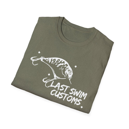 Last Swim Crankbait V2 Tee (Heather Green/White)