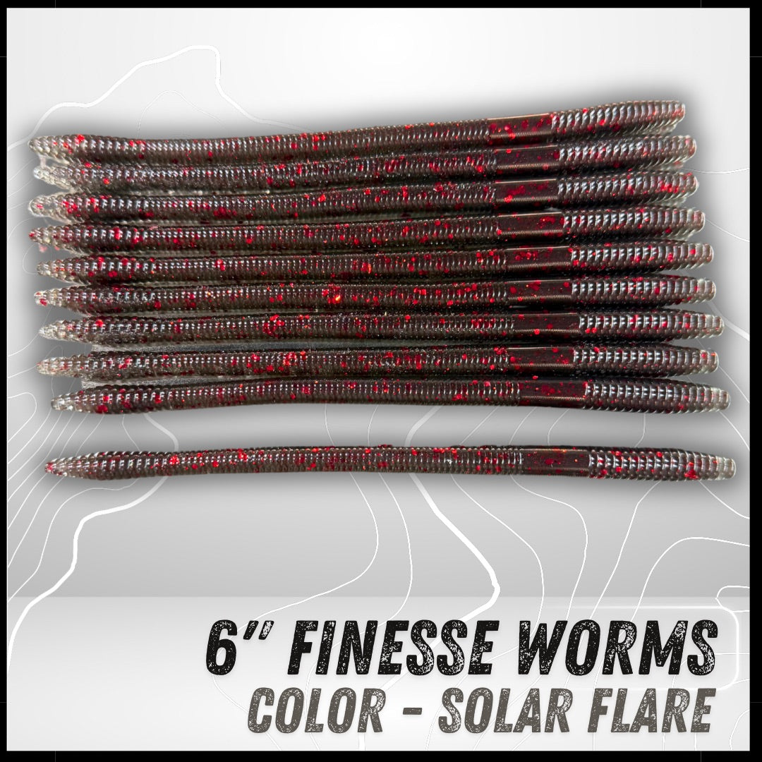 10PK 6" Epic Finesse Worms (Unsalted)