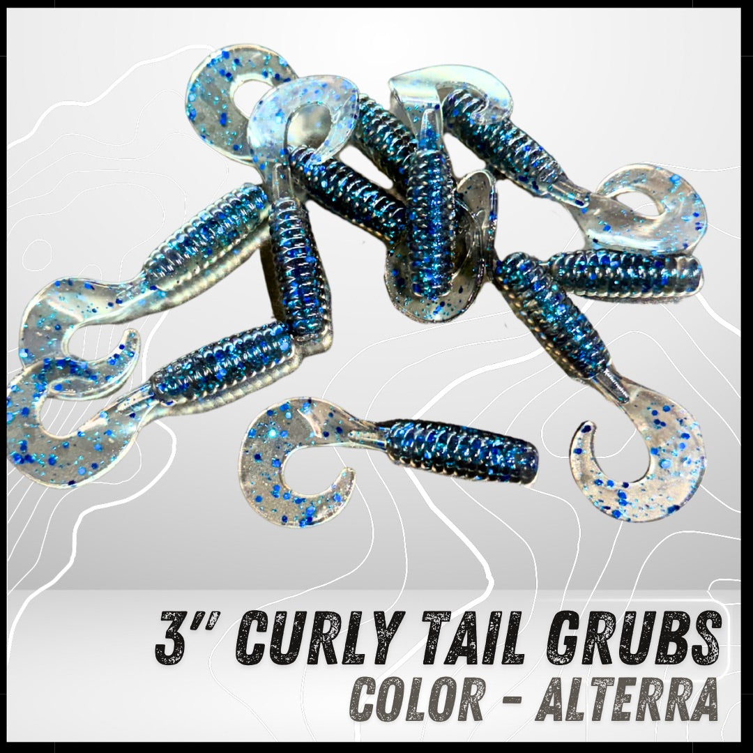 10PK 3.00” Epic Curly Tail Grubs