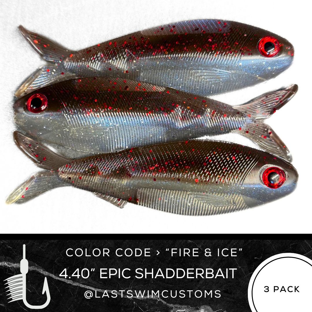 3PK 4.40" Epic Shadderbait Swimbaits