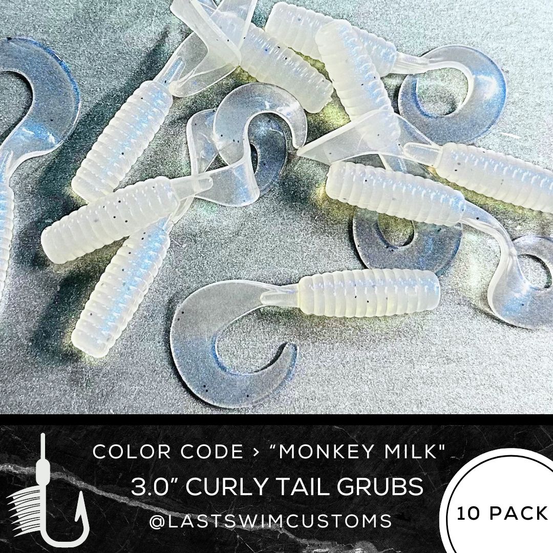 10PK 3.00” Epic Curly Tail Grubs