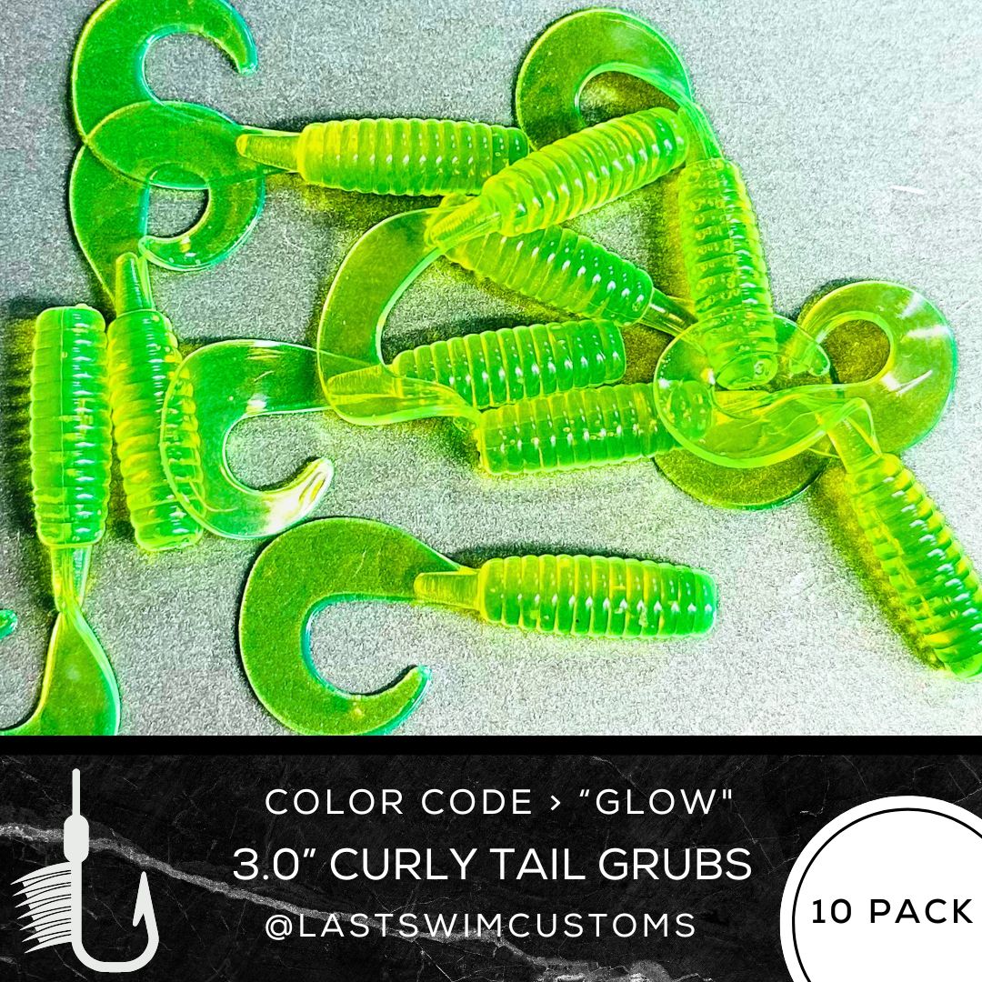 10PK 3.00” Epic Curly Tail Grub