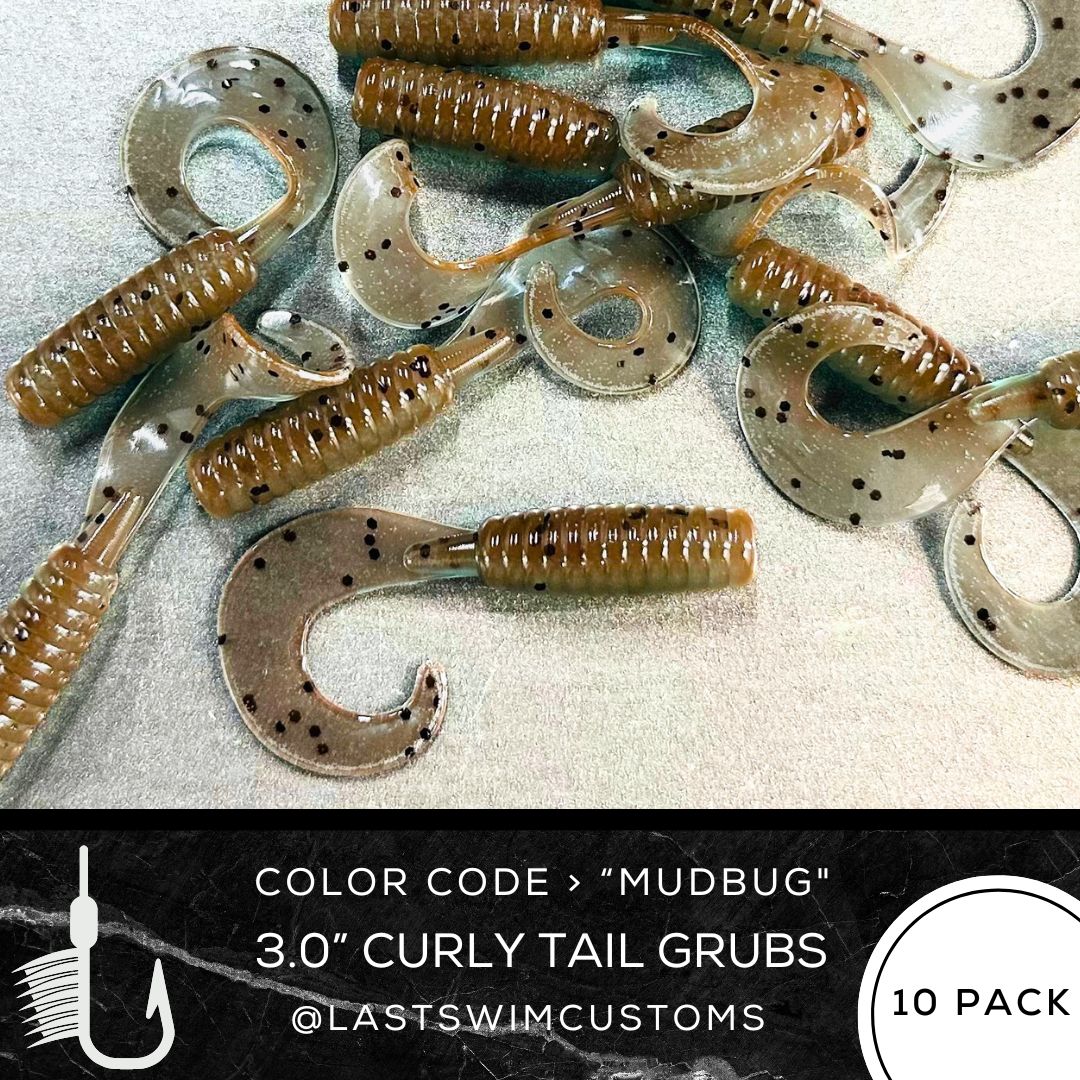 10PK 3.00” Epic Curly Tail Grubs