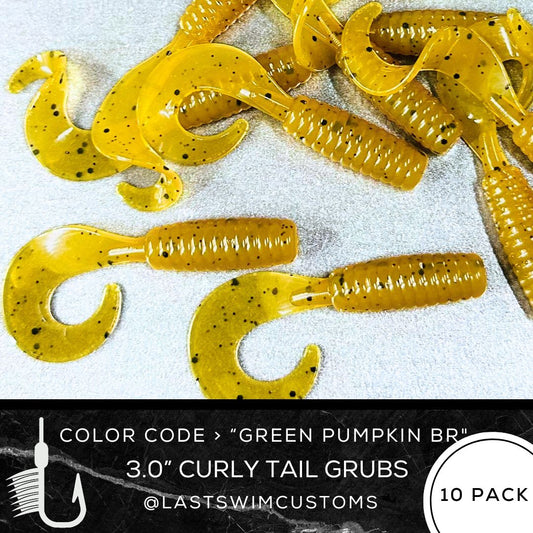 10PK 3.00” Epic Curly Tail Grub