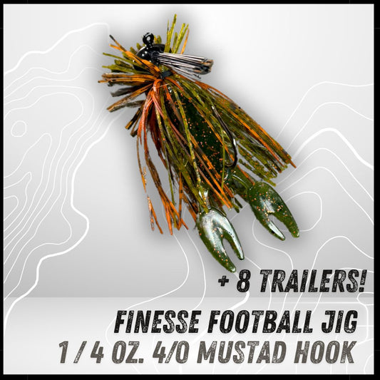 LSC Finesse Football Jig Kit (1 Jig/8PK Trailers)