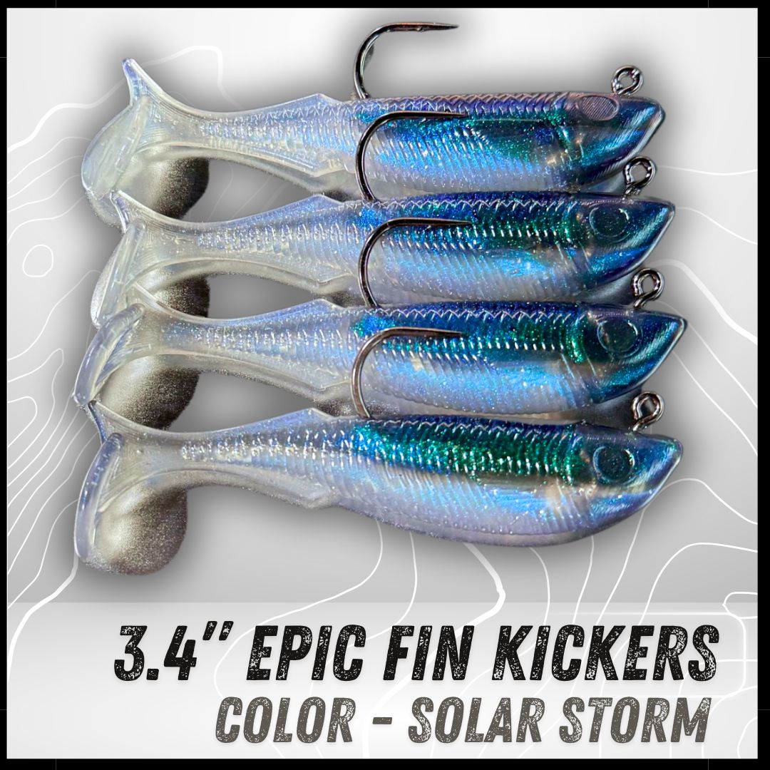 4PK 3.4" Fin Kicker Swimbaits