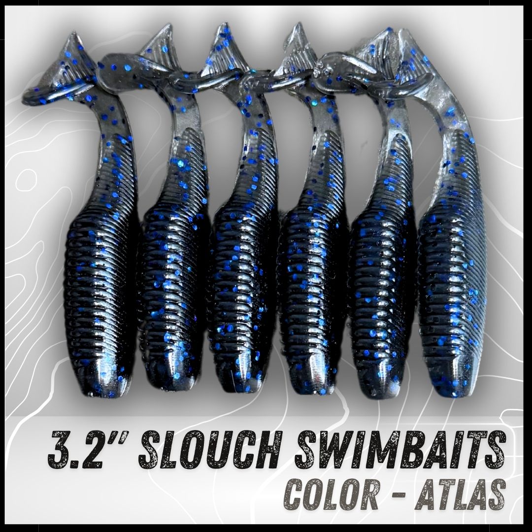 6PK 3.20” Epic Slouch Swimbaits