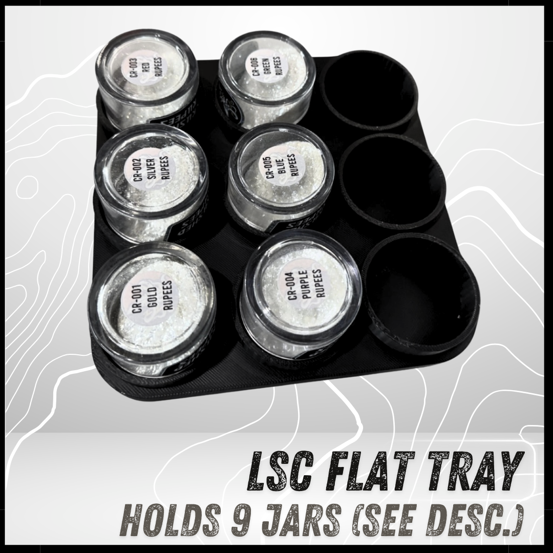 LSC 8BIT Flat Tray (9 Jar) (10g Crushed Rupees)