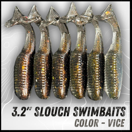 6PK 3.20” Epic Slouch Swimbaits