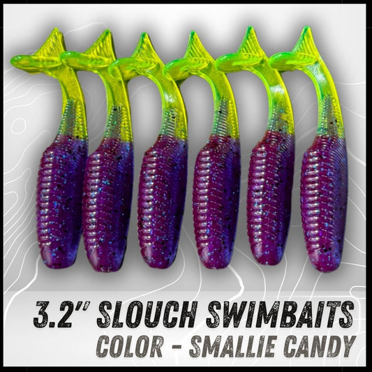 6PK 3.20” Epic Slouch Swimbaits