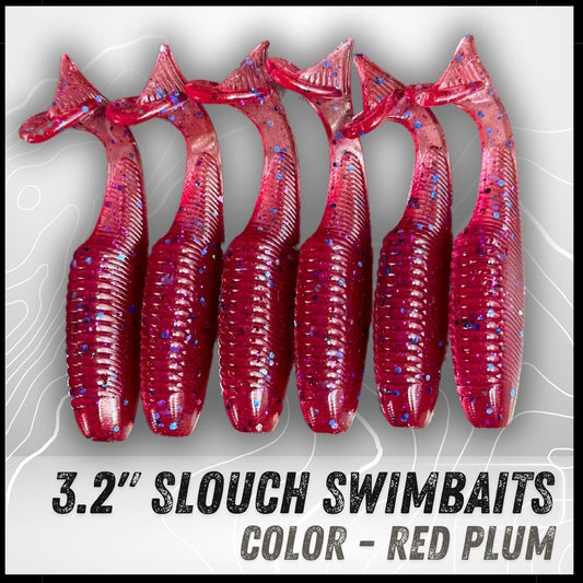 6PK 3.20” Epic Slouch Swimbaits