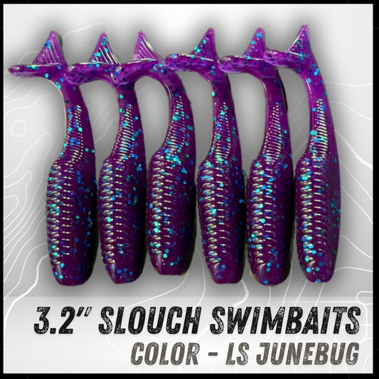 6PK 3.20” Epic Slouch Swimbaits