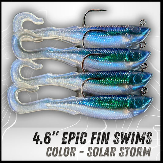 4PK 4.6" Fin Swim Swimbaits