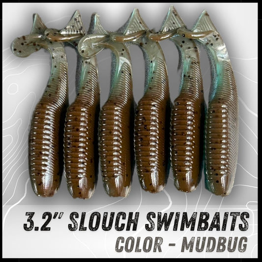 6PK 3.20” Epic Slouch Swimbaits