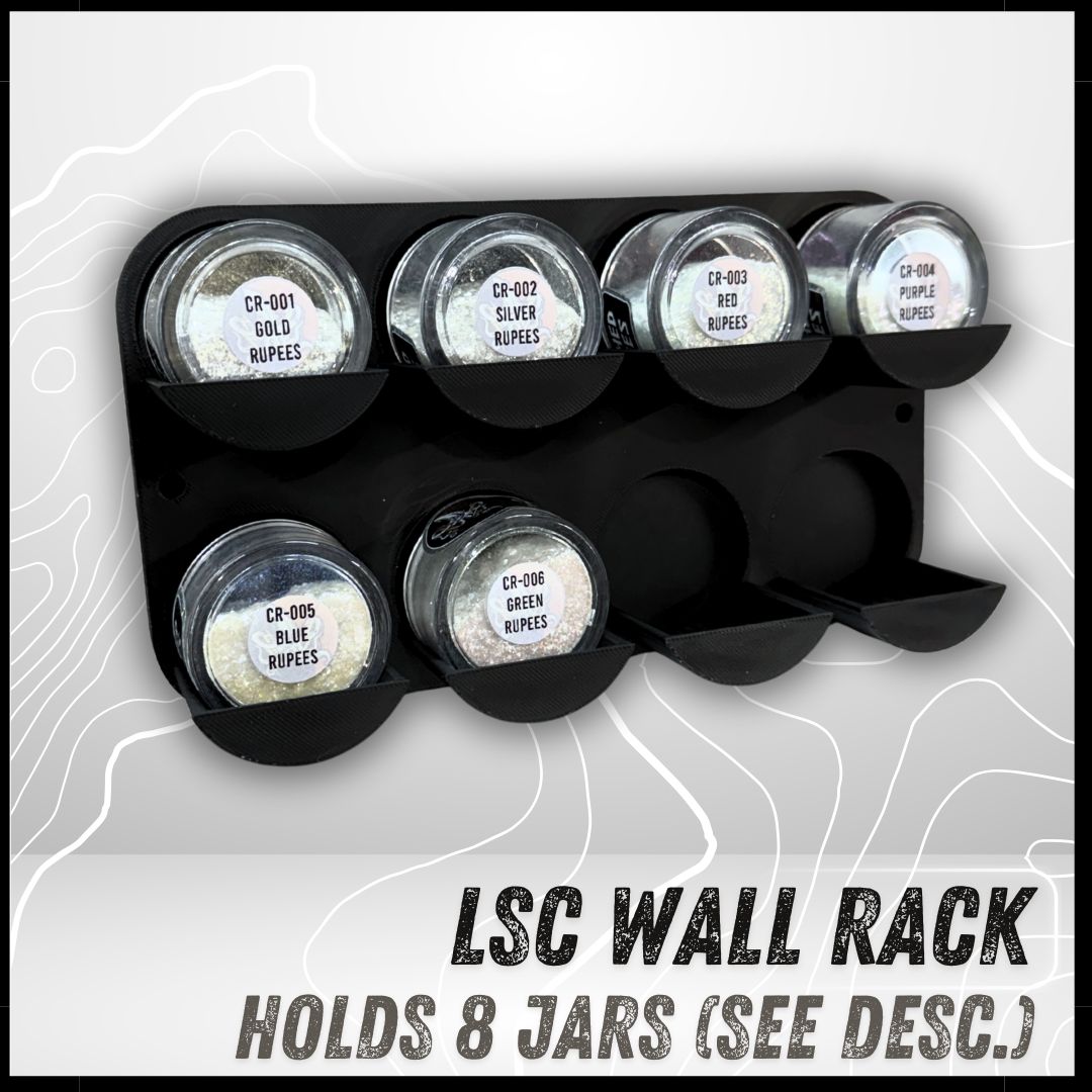 LSC 8BIT Wall Rack (8 Jar) (10g Crushed Rupees)