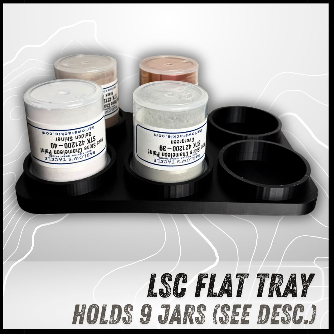 LSC Barlow's Nova Stone Flat Tray (6 Jar) (2oz Powder Paint Jars)