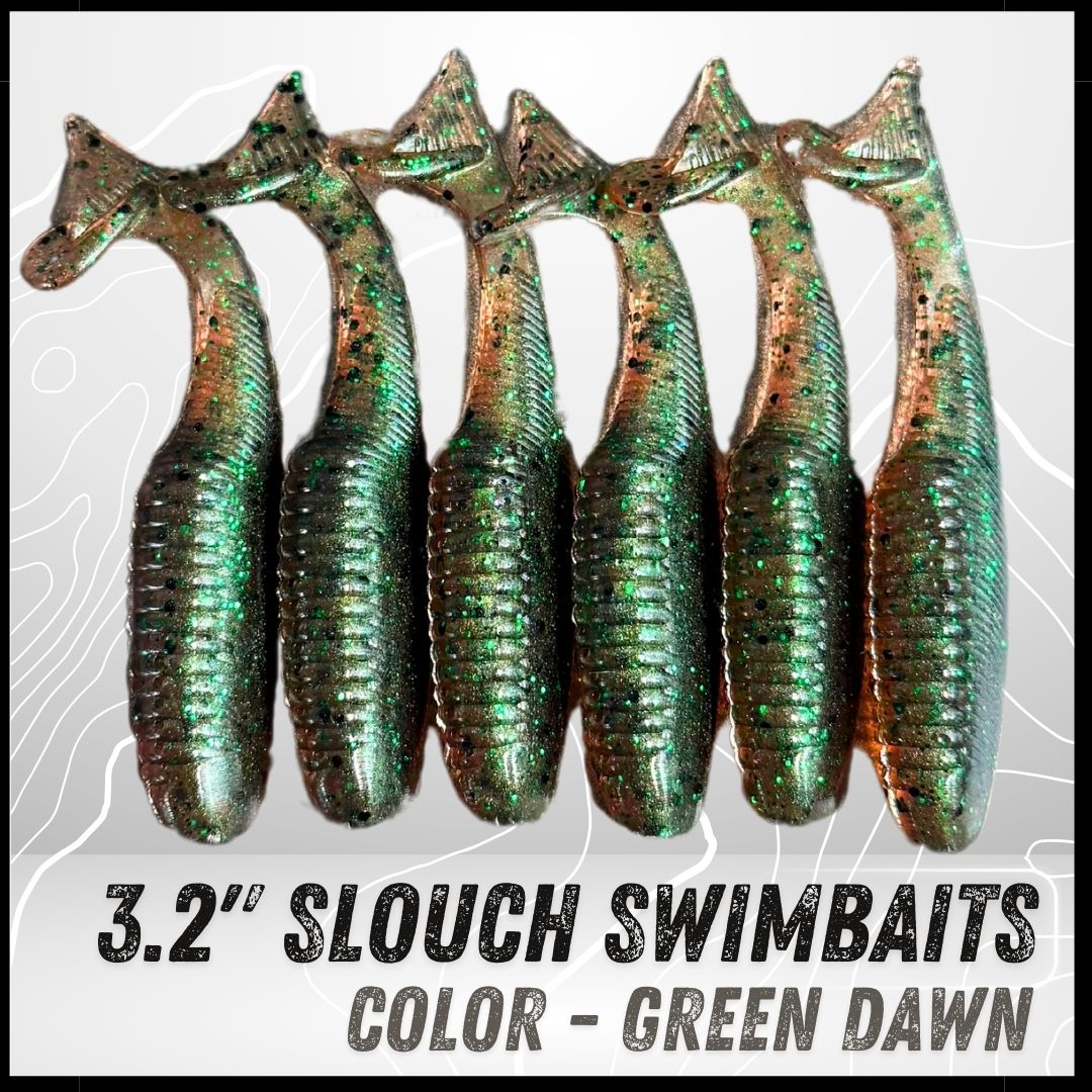 6PK 3.20” Epic Slouch Swimbaits