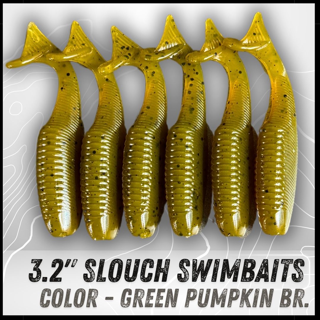 6PK 3.20” Epic Slouch Swimbaits