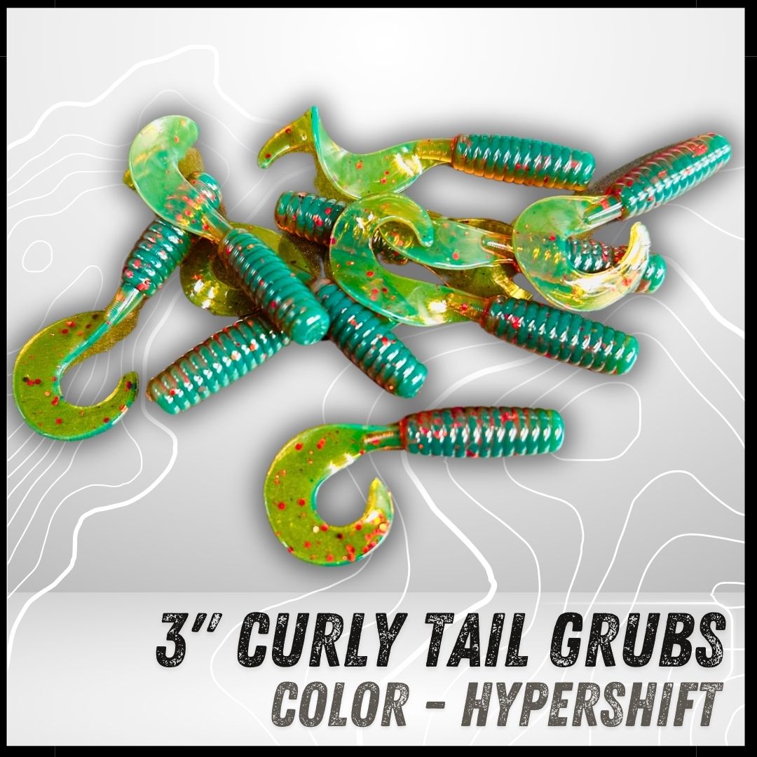 10PK 3.00” Epic Curly Tail Grubs
