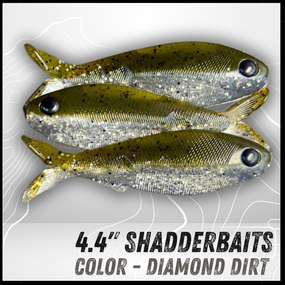 3PK 4.40" Epic Shadderbait Swimbaits