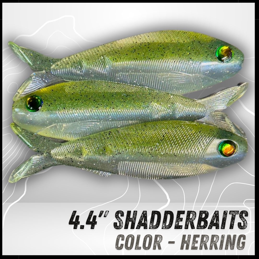3PK 4.40" Epic Shadderbait Swimbaits