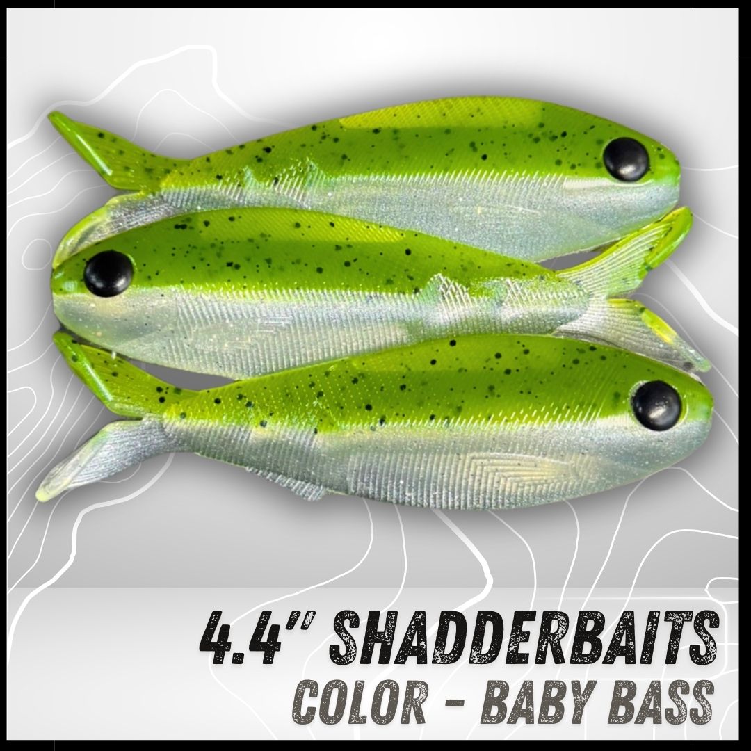 3PK 4.40" Epic Shadderbait Swimbaits