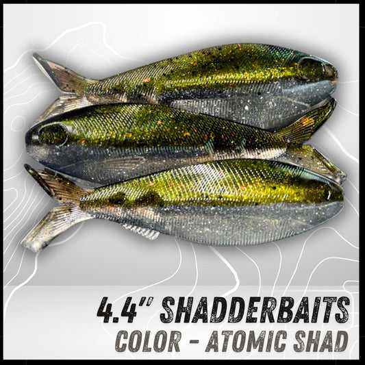 3PK 4.40" Epic Shadderbait Swimbaits