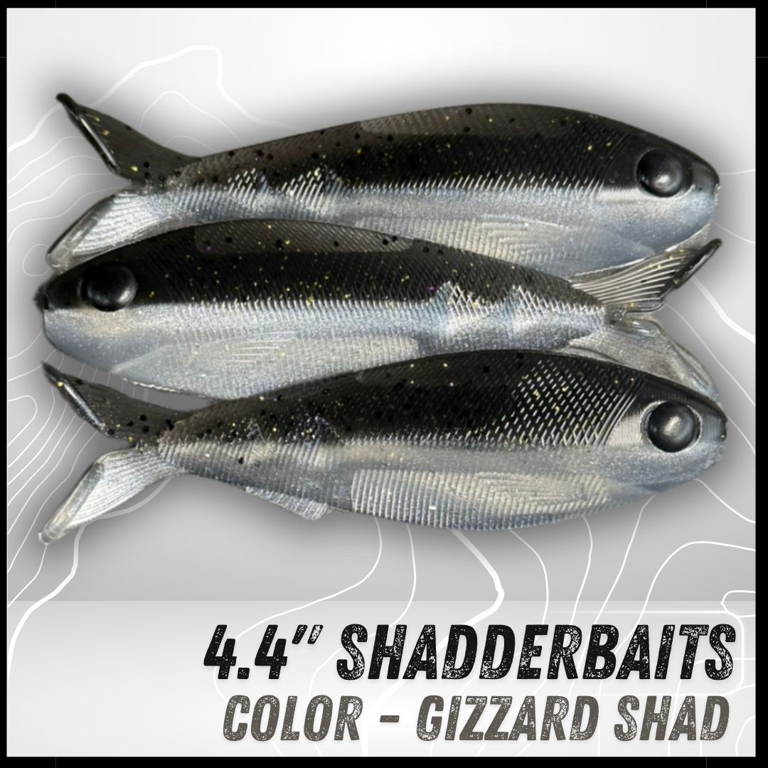 3PK 4.40" Epic Shadderbait Swimbaits