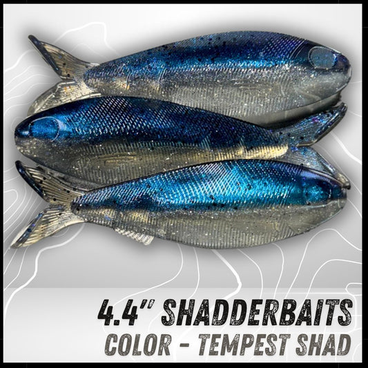 3PK 4.40" Epic Shadderbait Swimbaits