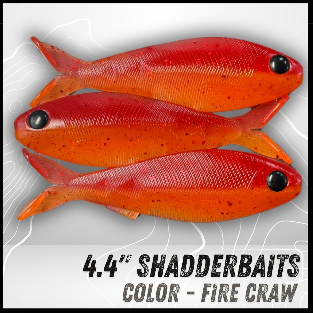 3PK 4.40" Epic Shadderbait Swimbaits