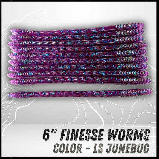10PK 6" Epic Finesse Worms (Unsalted)