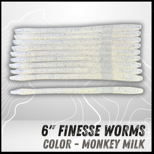 10PK 6" Epic Finesse Worms (Unsalted)