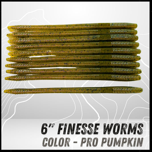 10PK 6" Epic Finesse Worms (Unsalted)
