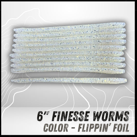 10PK 6" Epic Finesse Worms (Unsalted)