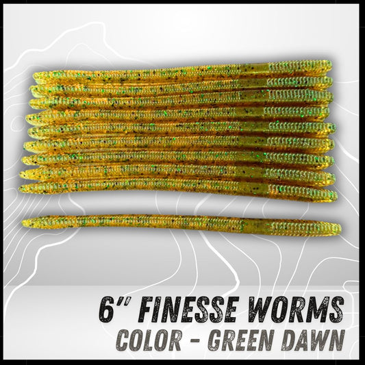 10PK 6" Epic Finesse Worms (Unsalted)