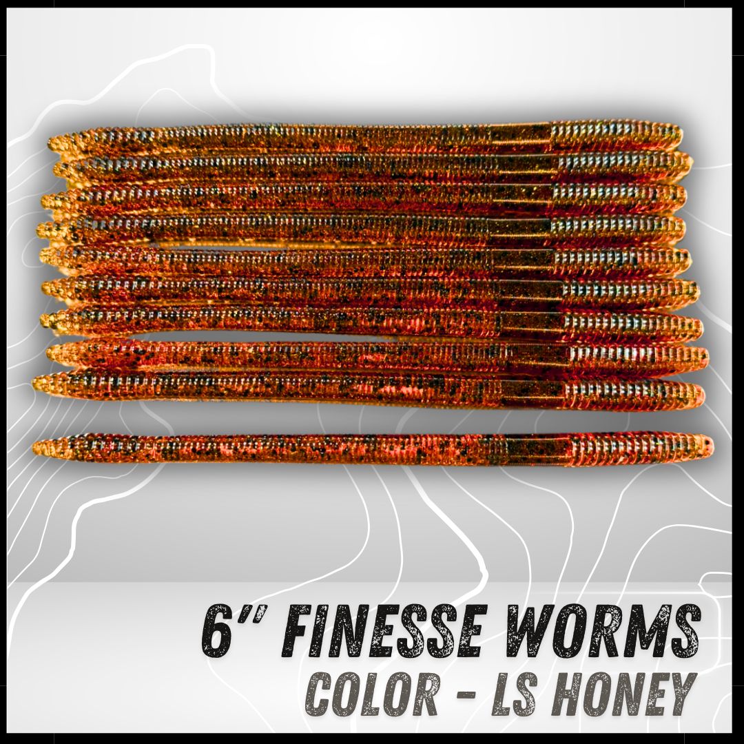 10PK 6" Epic Finesse Worms (Unsalted)