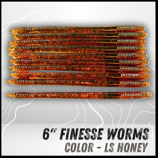 10PK 6" Epic Finesse Worms (Unsalted)