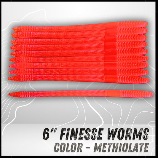 10PK 6" Epic Finesse Worms (Unsalted)