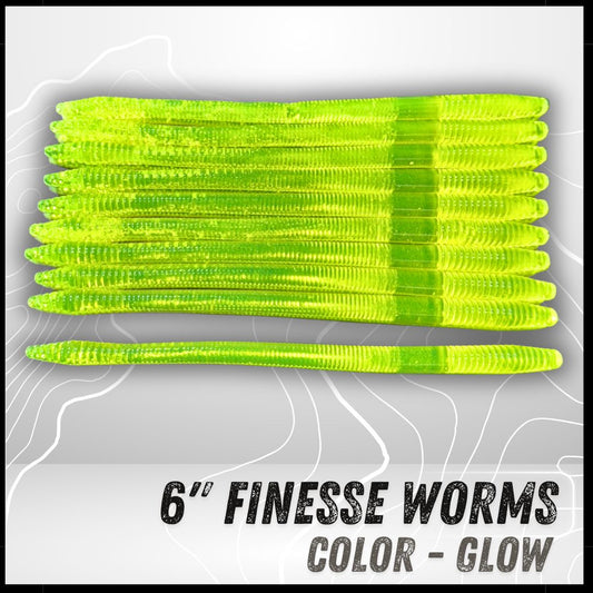 10PK 6" Epic Finesse Worms (Unsalted)