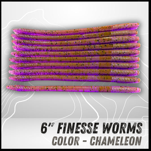 10PK 6" Epic Finesse Worms (Unsalted)